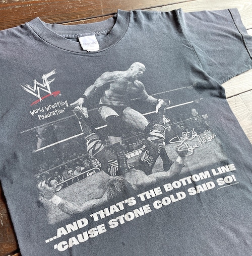 〈Lady's〉90s  WWF〝 Stone Coled  Steve Austin  〟T-Shirt