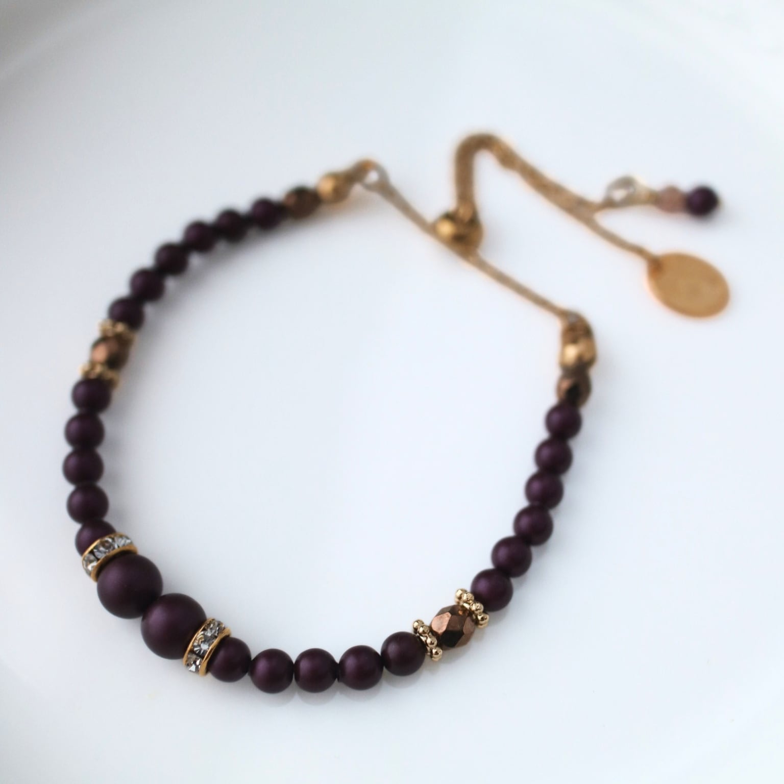 Bracelet Éclat（ブレスレット・エクラ） Bordeaux（ボルドー）