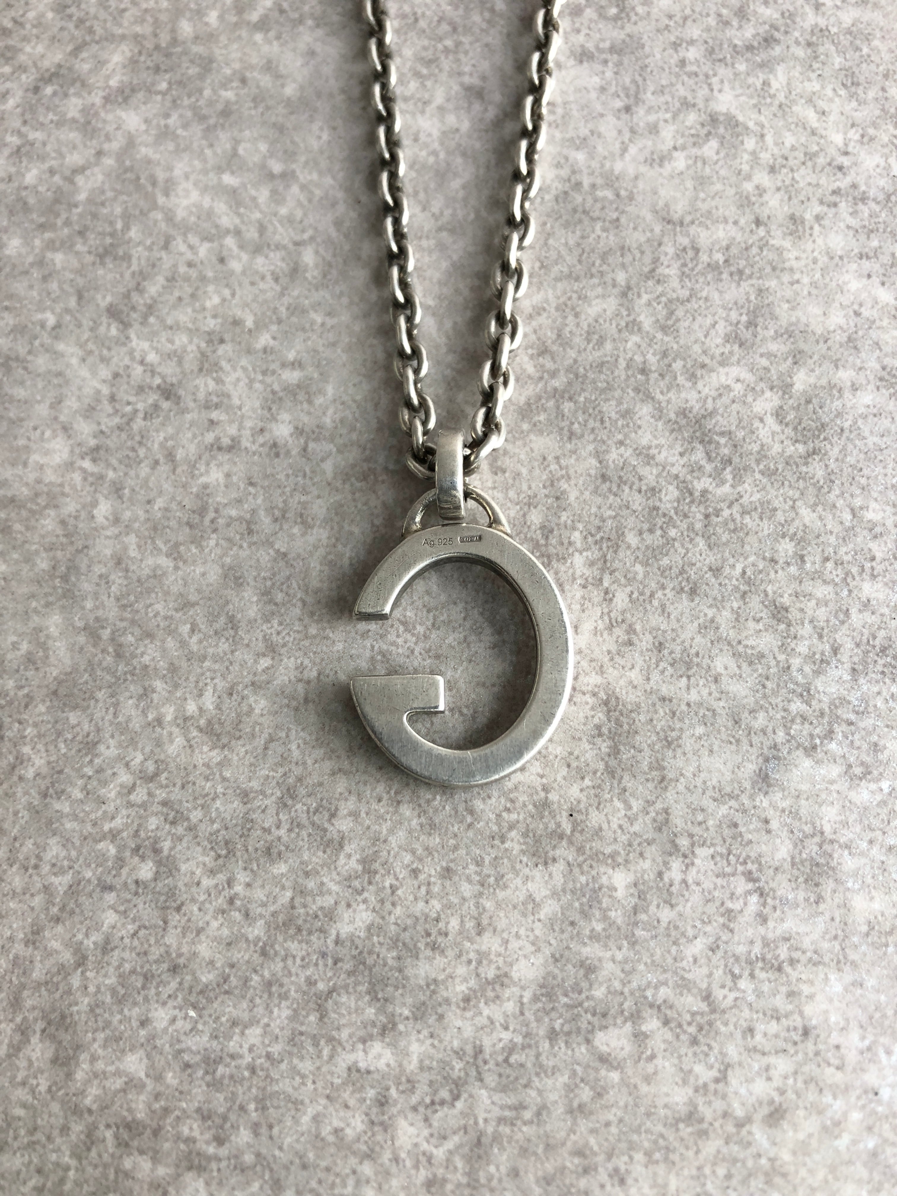 GUCCI Gモチーフ ネックレス シルバー GUCCI グッチ ネックレス シルバー Gモチーフ 925 vintage