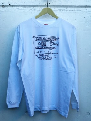 Melting Pod White Long Tシャツ (Black Ink)