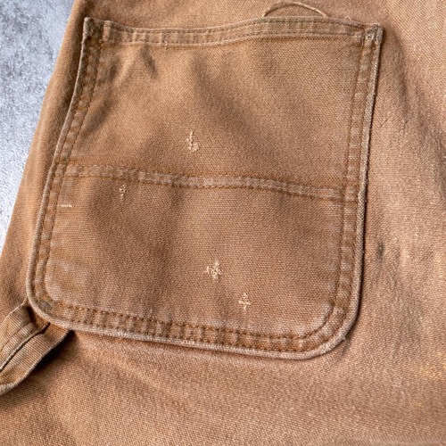 20s ブラウン ダブルニー Carhartt カーハートパンツ 38×32 詳細写真19