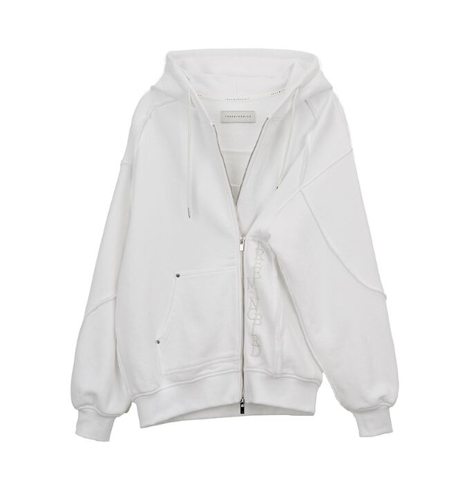 TREEMINGBIRD] Zipper Finishing Sweat Hoodie Zip-up [ White ] 正規