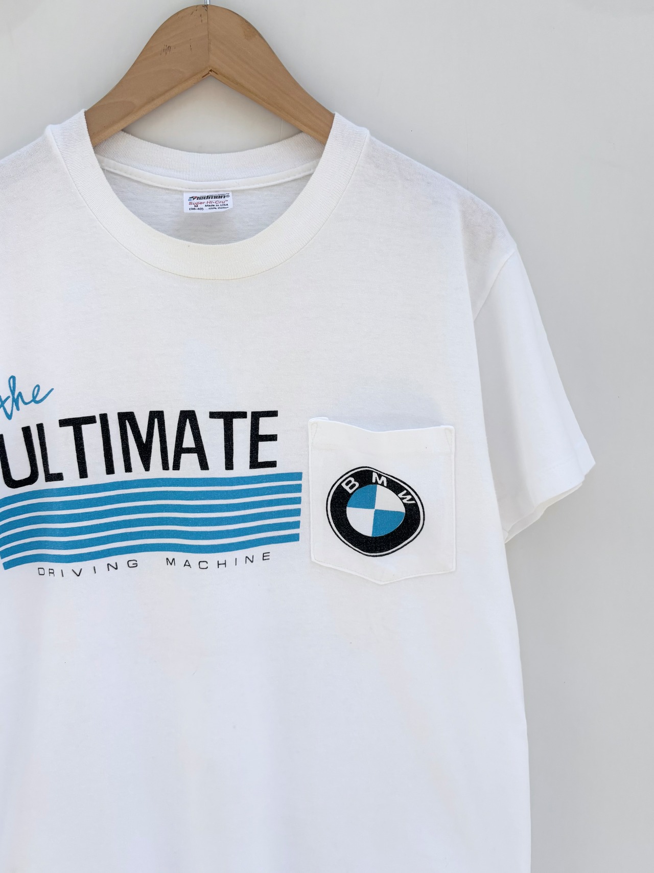 80s BMW Pocket Tee MADE IN USA Size M