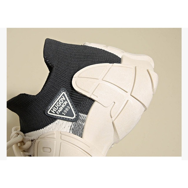 ソックレイヤードデザインスニーカー 3col   R01560