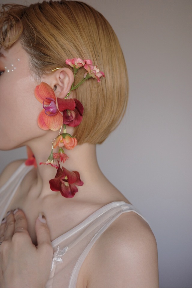 ※再販※【7/31〜発送予約分】flower ear cuffs