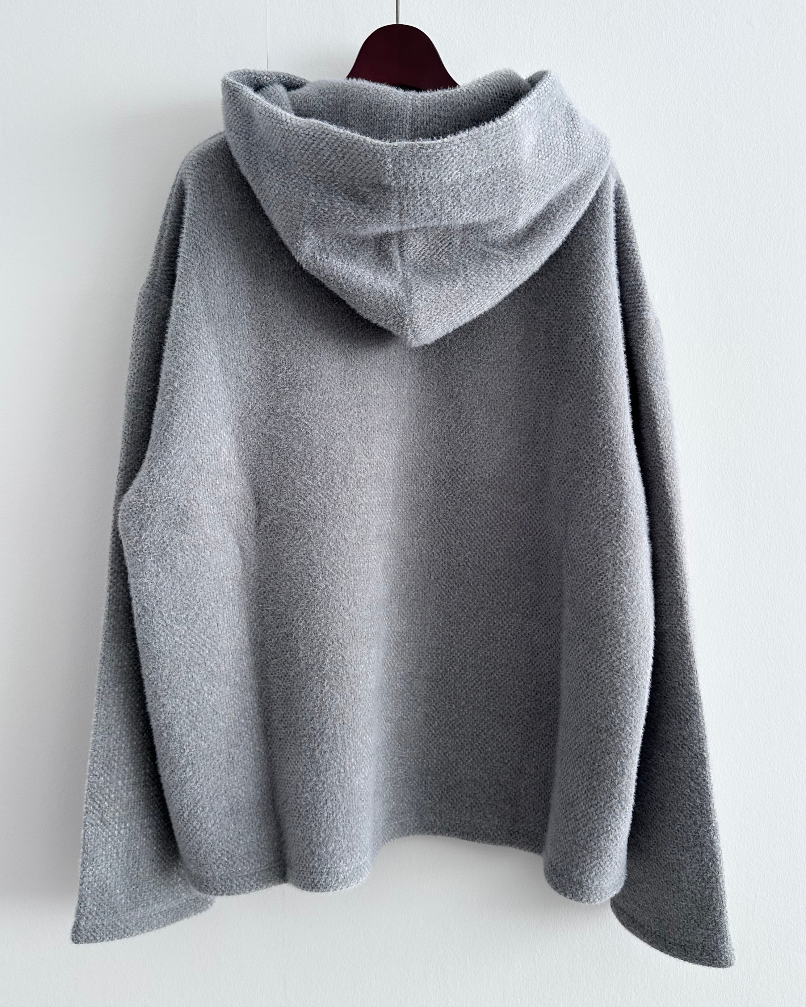 ROLD SKOV TEXTURED KNIT HOODIE | dear closet
