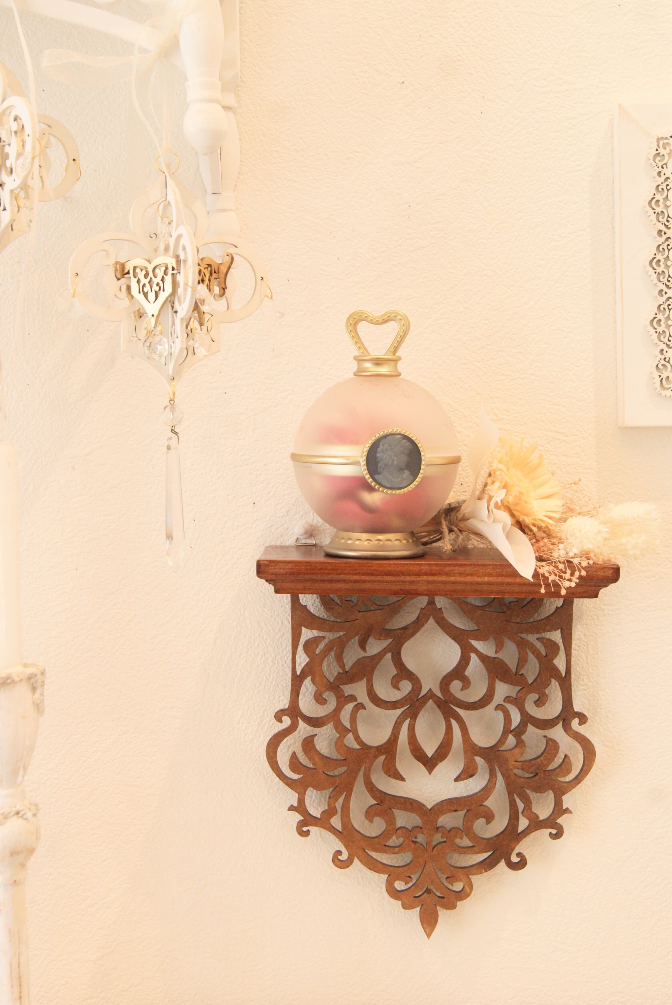 レース むにゅむにゅ ムニュムニュマントルピース  シャビー フレンチシャビー 棚/ラック | Atelier kigi