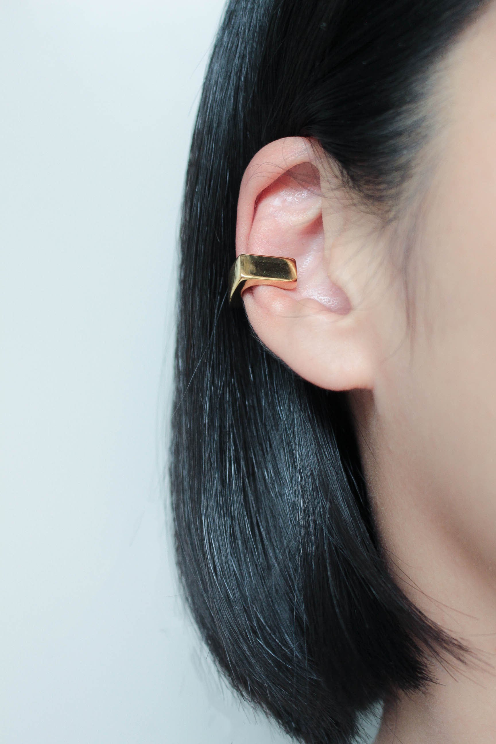 Square Block Ear Cuff | ebine(エビネ)|金属アレルギー対応アクセサリー
