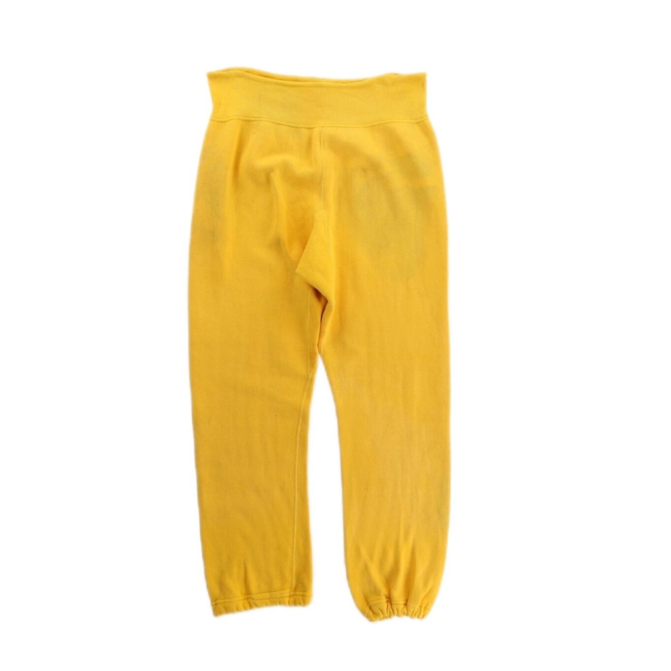 CUBA】~1980s vintage good damaged yellow sweat easy pant made in ...