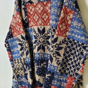 【USED】Ｊ.CREWノルディック　セーター　毛100％