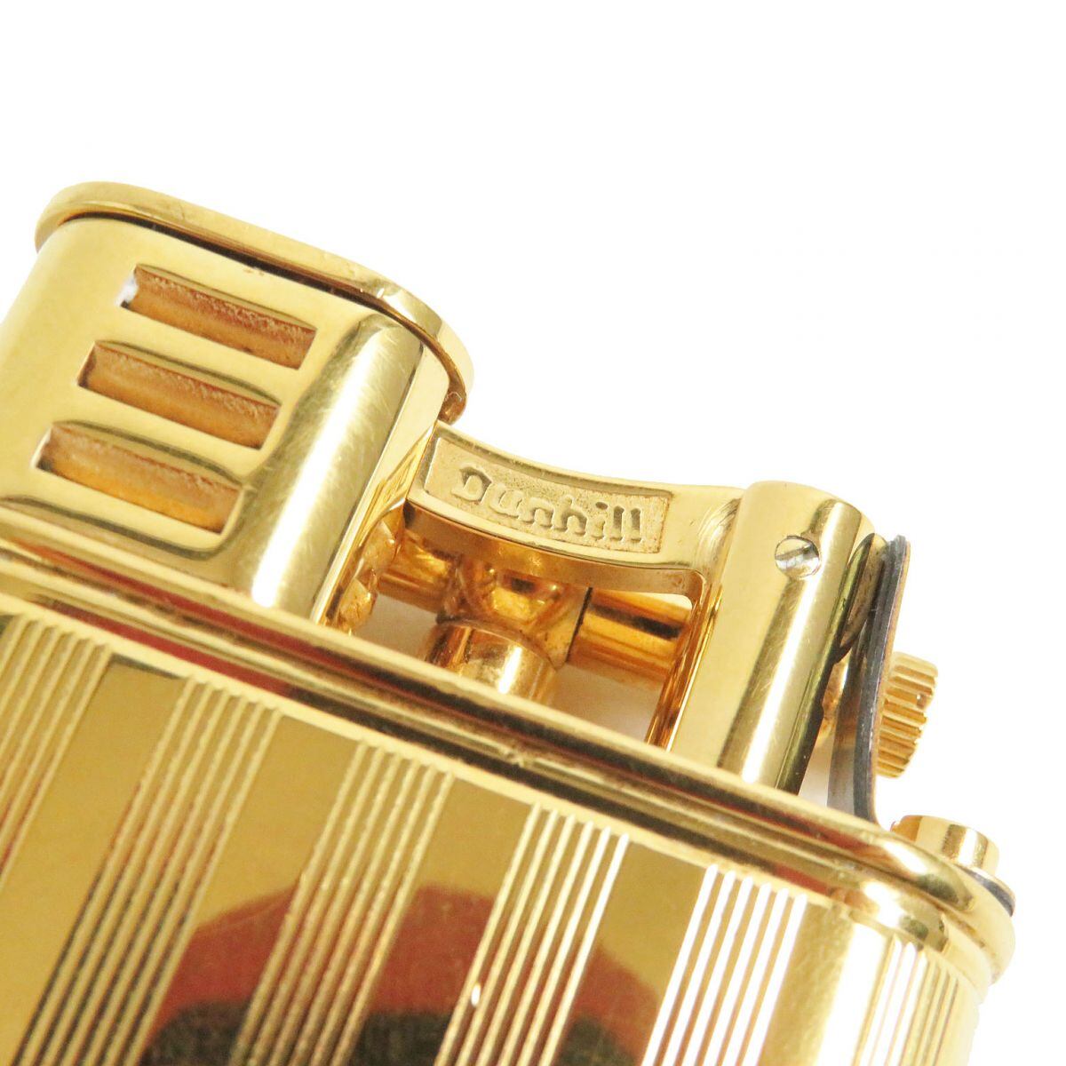 dunhill チェック柄ライター ポーチ付き