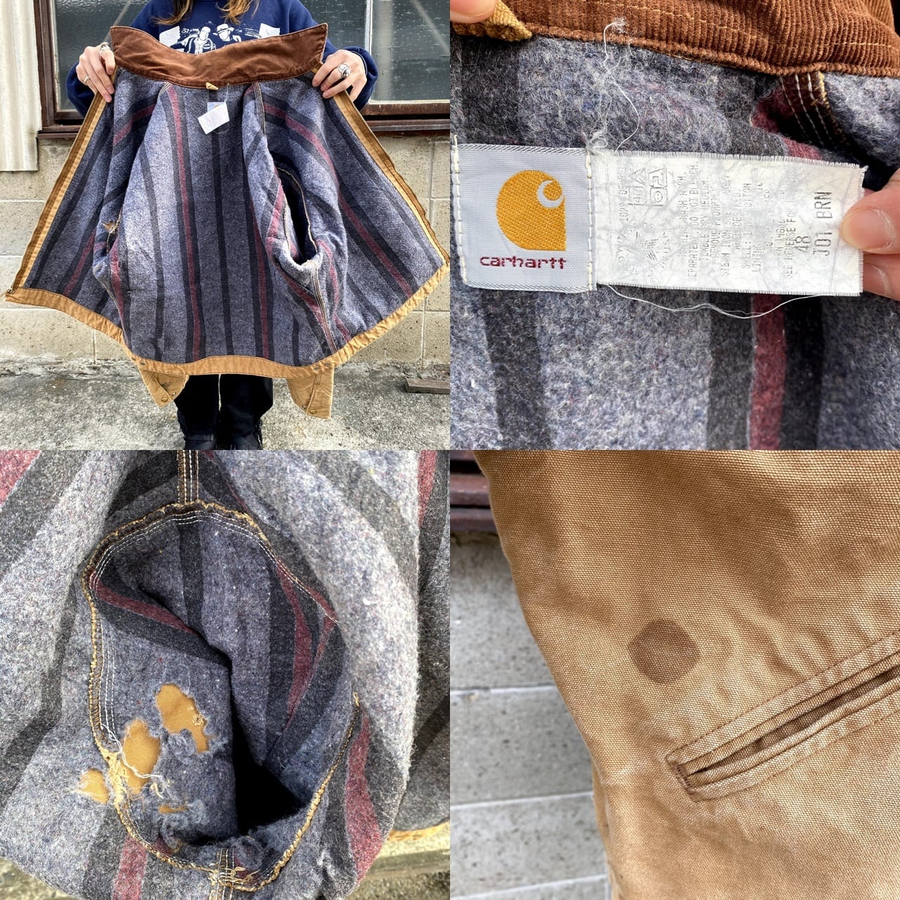 80年代 ビンテージ USA製 Carhartt カーハート デトロイトジャケット