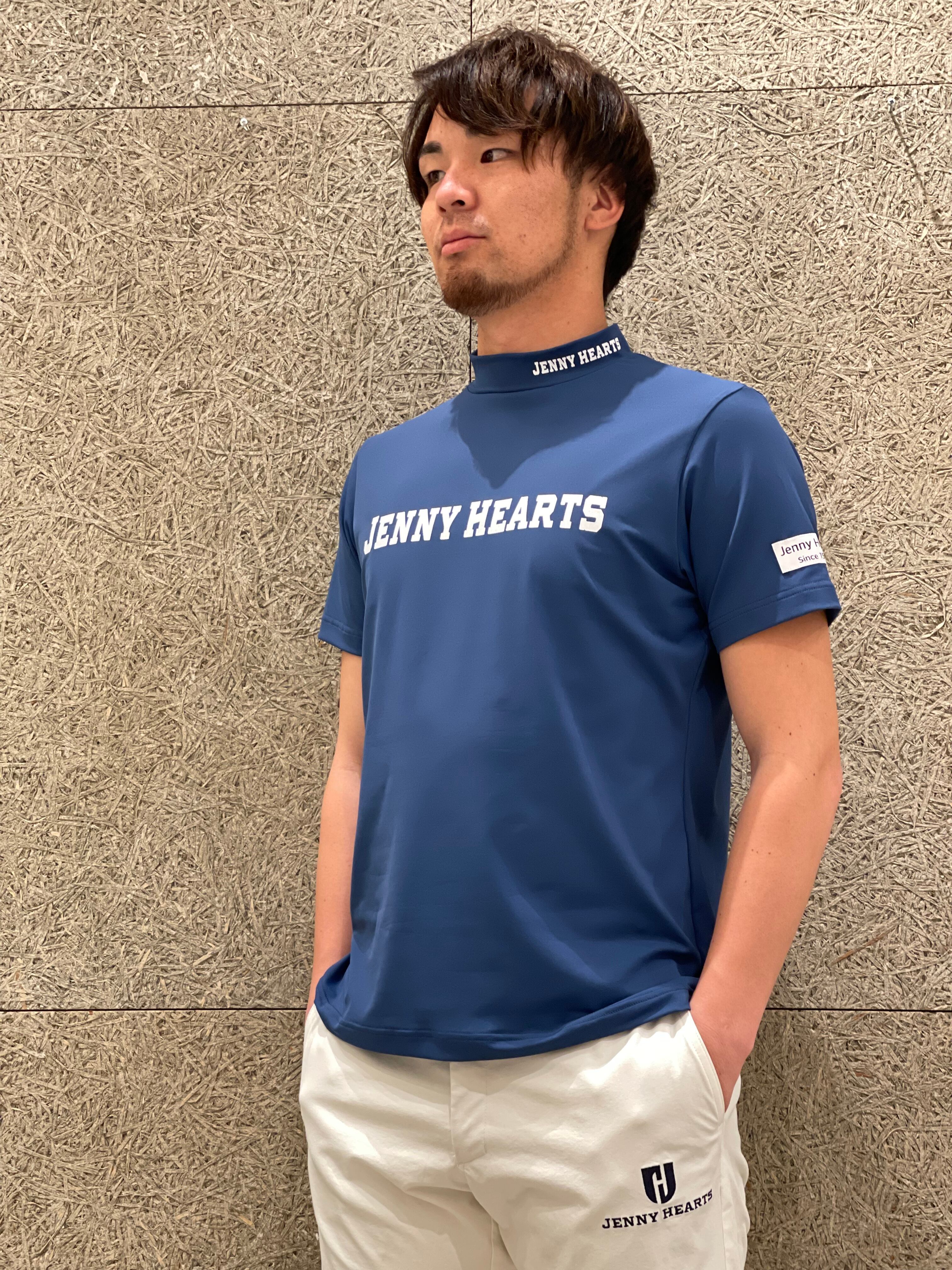 ＜春夏＞MEN’S GOLF MOCK NECK SHIRT TWINCOT UV ゴルフウェア Jenny Hearts
