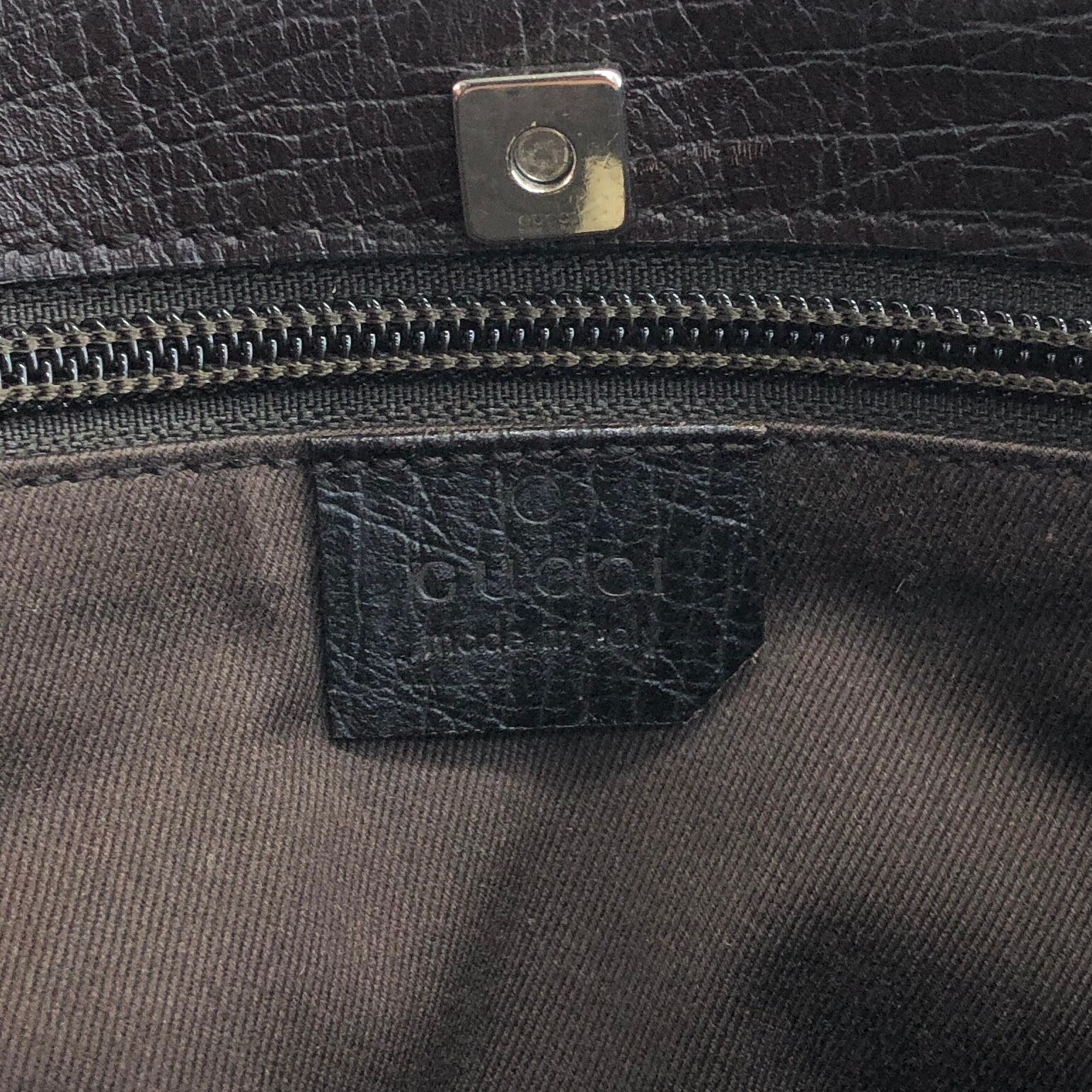 GUCCI グッチ GG柄 ハンドバッグ ブラウン ブランドロゴ型押し PVC