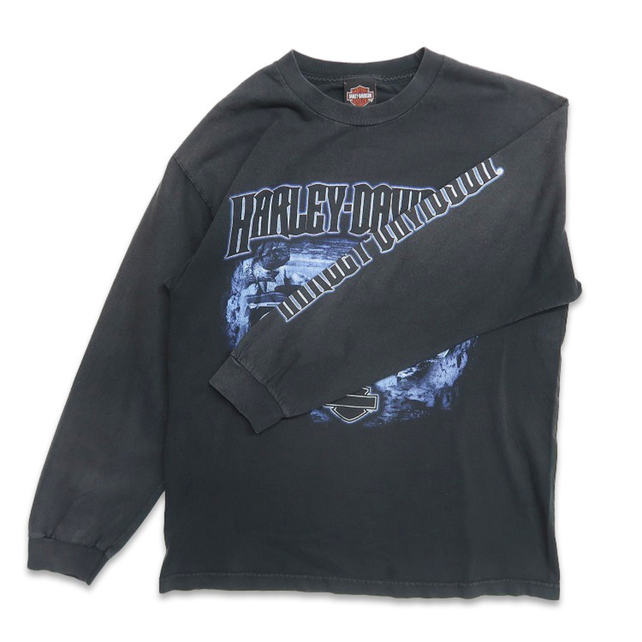 古着 HARLEY-DAVIDSON ハーレーダビッドソン プリントロングスリーブT 