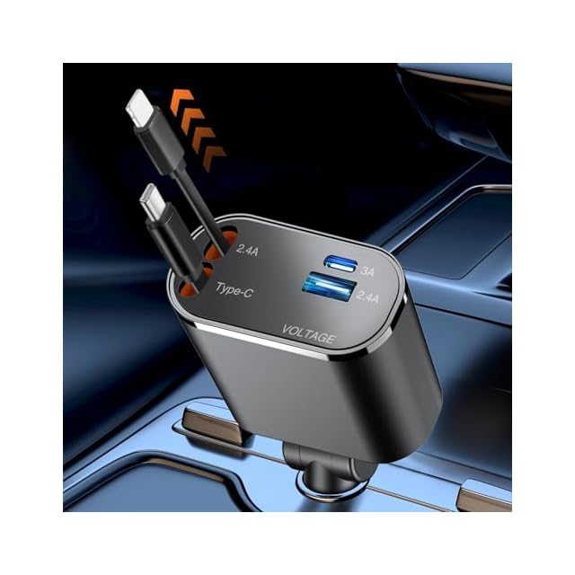 ZUKIDA 車用 USB 充電器 マルチポート 75.5W 6ポート PD 45W & QC3.0