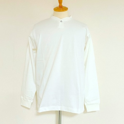 VORTEX Concho Button Henley Neck L/S T-shirts　Off White