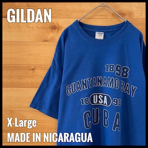 【GILDAN】キューバ グアンタナモ湾収容キャンプ プリント Tシャツ XL ビッグサイズ US古着 アメリカ古着