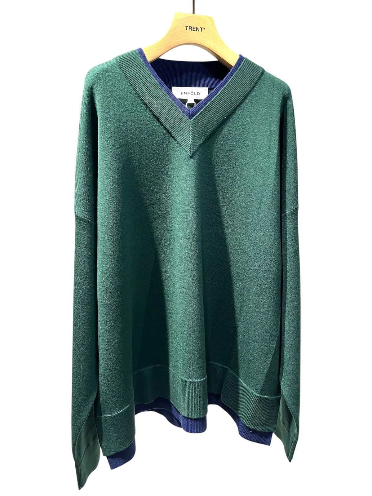 25AW】ENFOLD エンフォルド / FAKE-LAYERED PULLOVER / プルオーバー 
