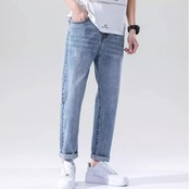 テーパードシルエット デニムパンツ af0215