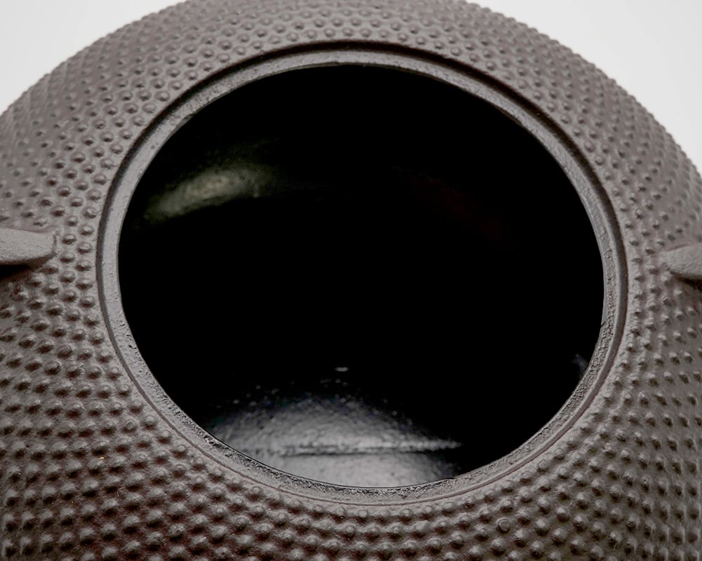 鉄瓶 平形アラレ（ひねりづる）茶 IH対応 | 砺波商店