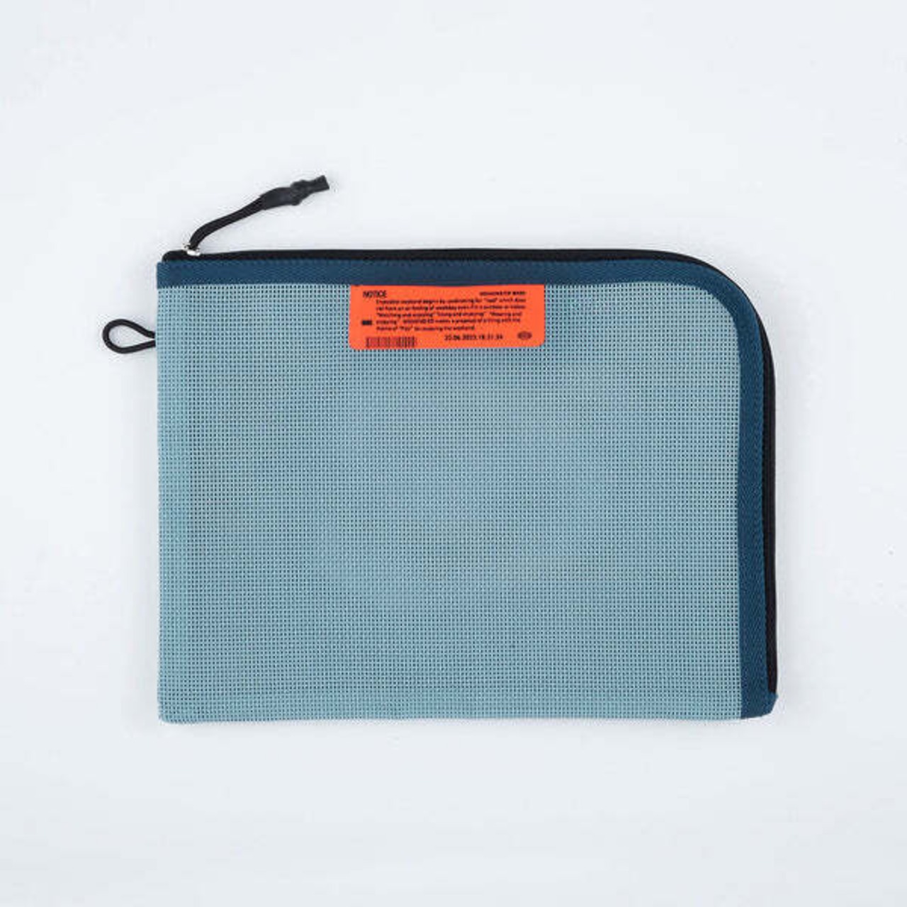 [WEEKENDER] PVC MESH FLAT CASE/BLUE/フラットポーチ/A5