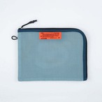 [WEEKENDER] PVC MESH FLAT CASE/BLUE/フラットポーチ/A5