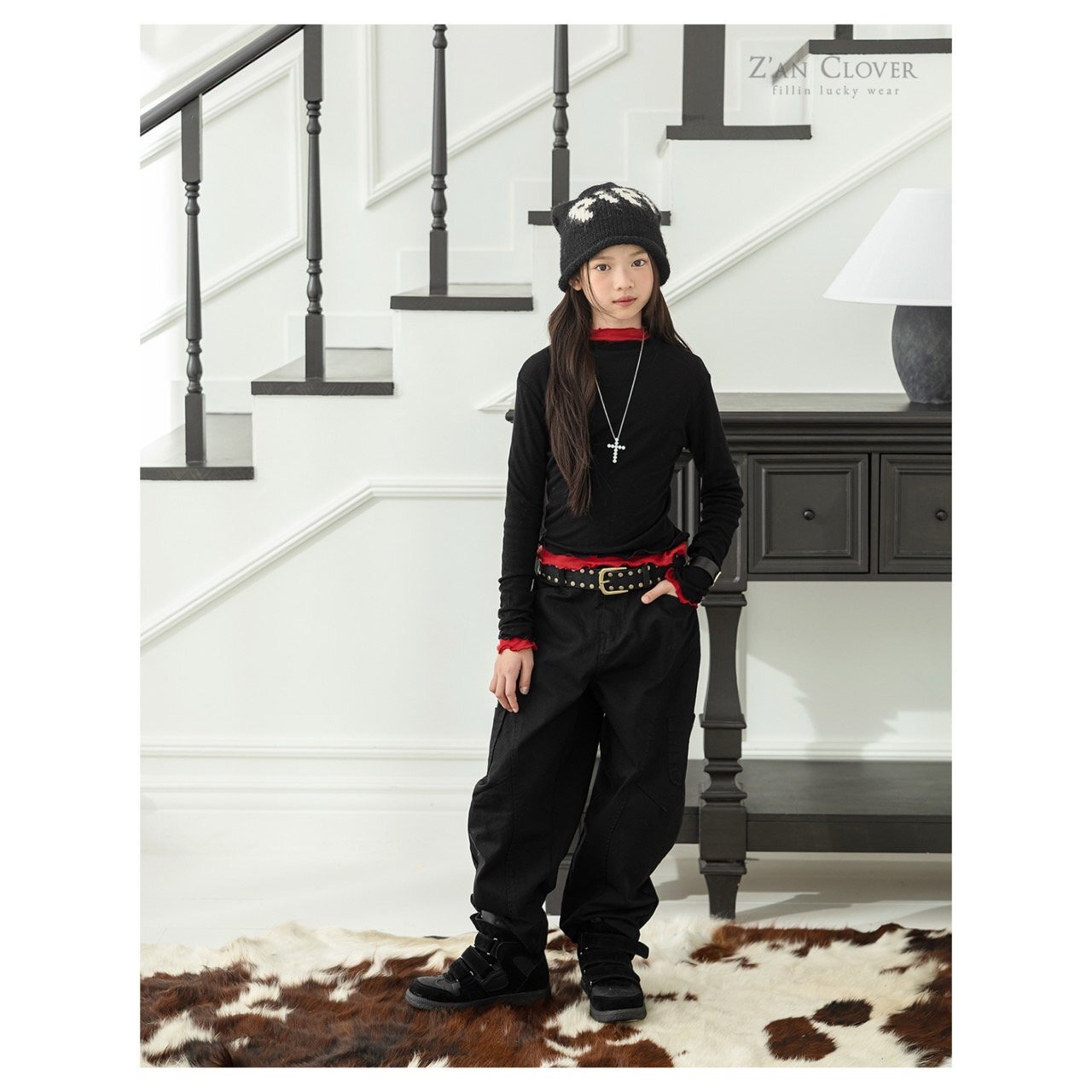ZAN CLOVER［取寄］curve cargo pants 26winter