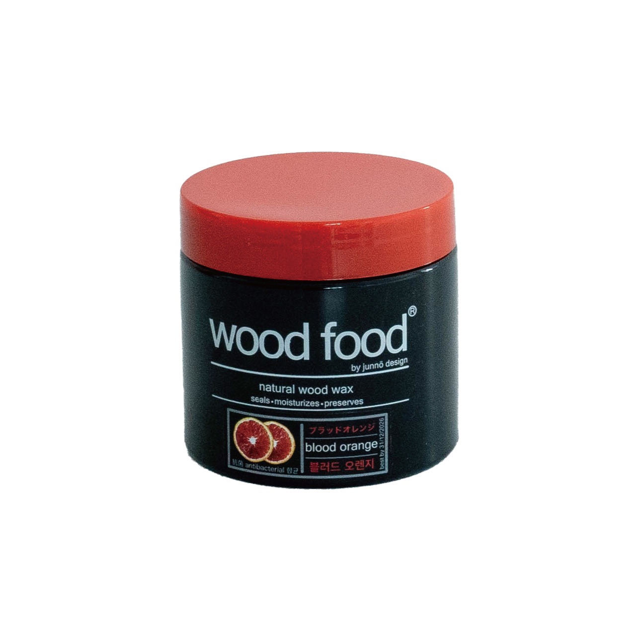 wood food WAX-ブラッドオレンジ-/ウッドフード/無垢材・本革製品/手入れ用ワックス