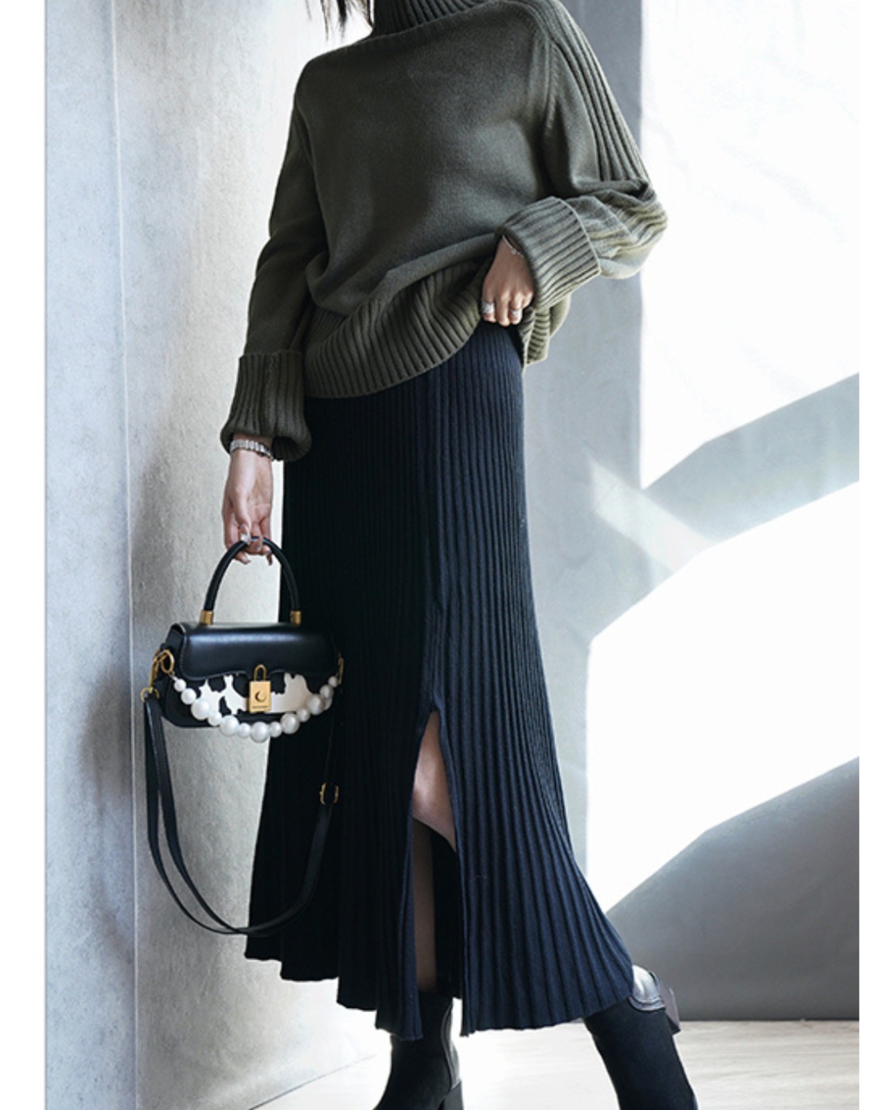 エフォートレスリブハイネックニット 3colorA0661 - 10