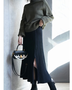 エフォートレスリブハイネックニット 3colorA0661