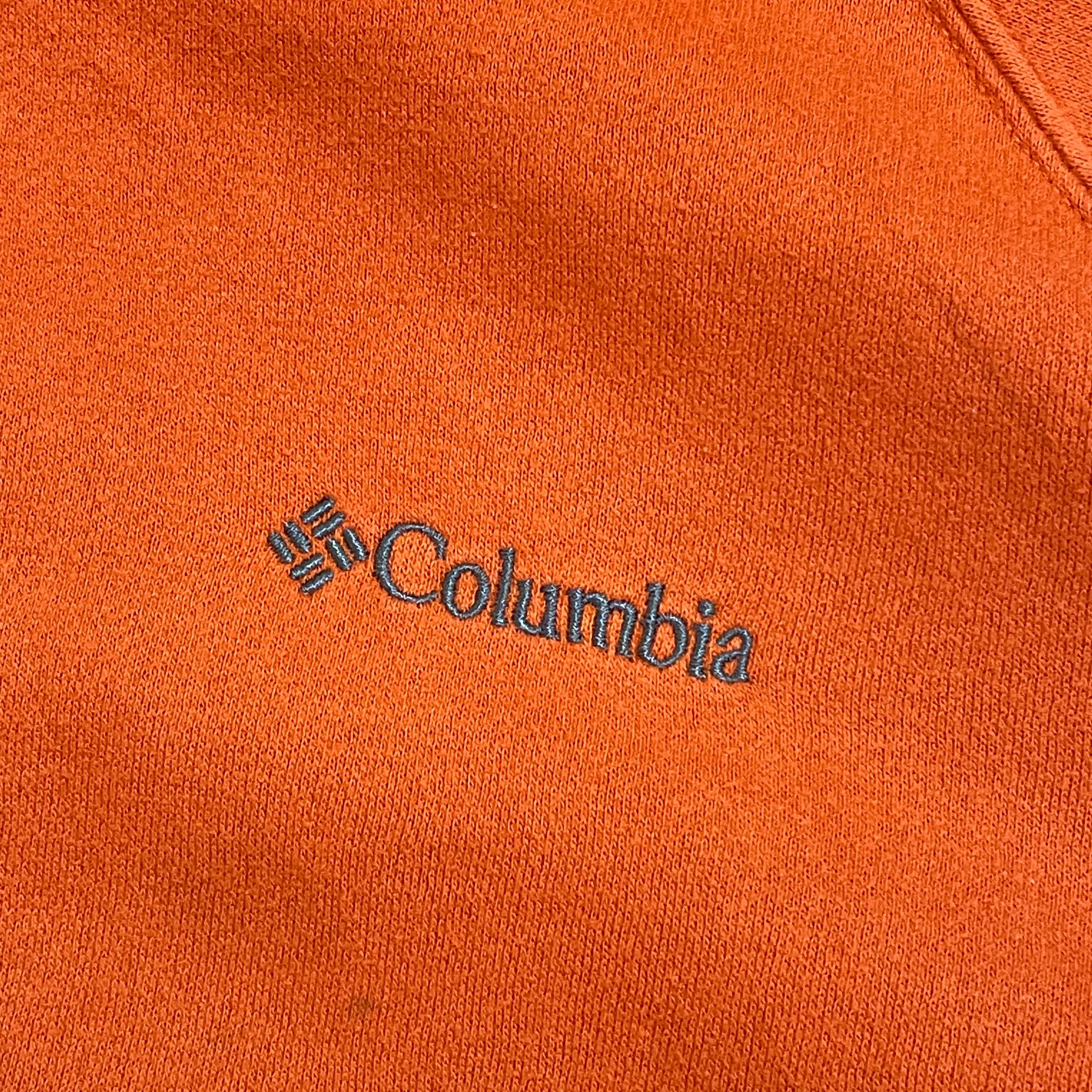 【大人気】Columbia コロンビア ナイロンパーカー 刺繍ロゴ オレンジ M