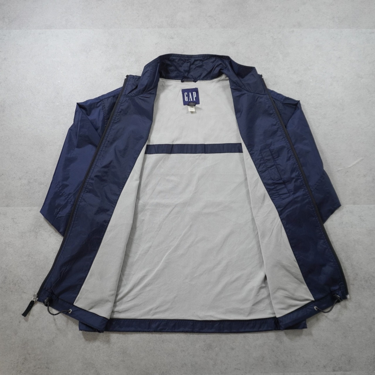 00s OLD GAP nylon jacket NAVY XL 古着 - 9