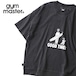 gym master ジムマスター 【6.2oz】ピグメント GOOD TIMES ビッグTシャツ メンズ 半袖 グラフィックTシャツ 発泡風ひび割れプリント 綿100% G733784 チャコール
