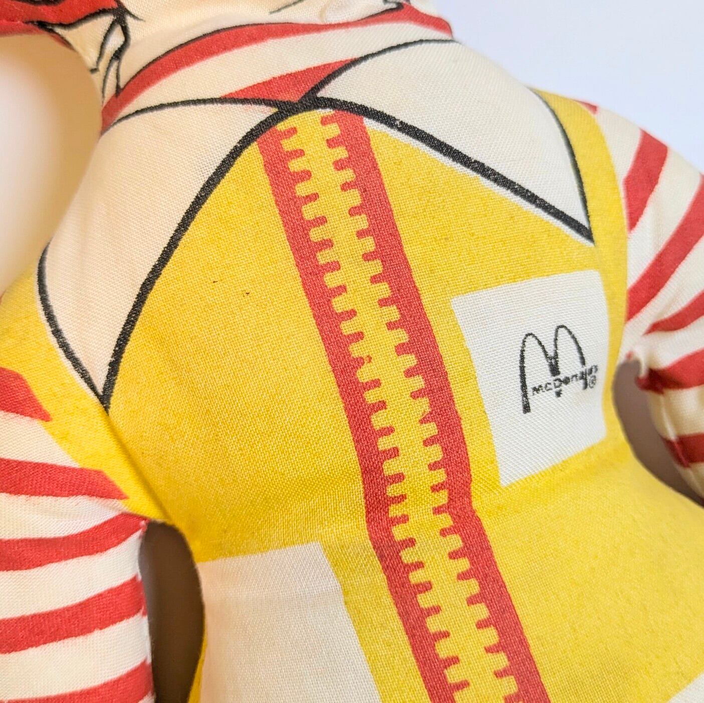 ☆VINTAGE 80'☆【 McDonald's( マクドナルド ) 】 『 Ronald McDonald / ロナルド・マクドナルド 』ラグドール / ピロードール / ぬいぐるみ 〚アメリカン雑貨 アメトイ〛