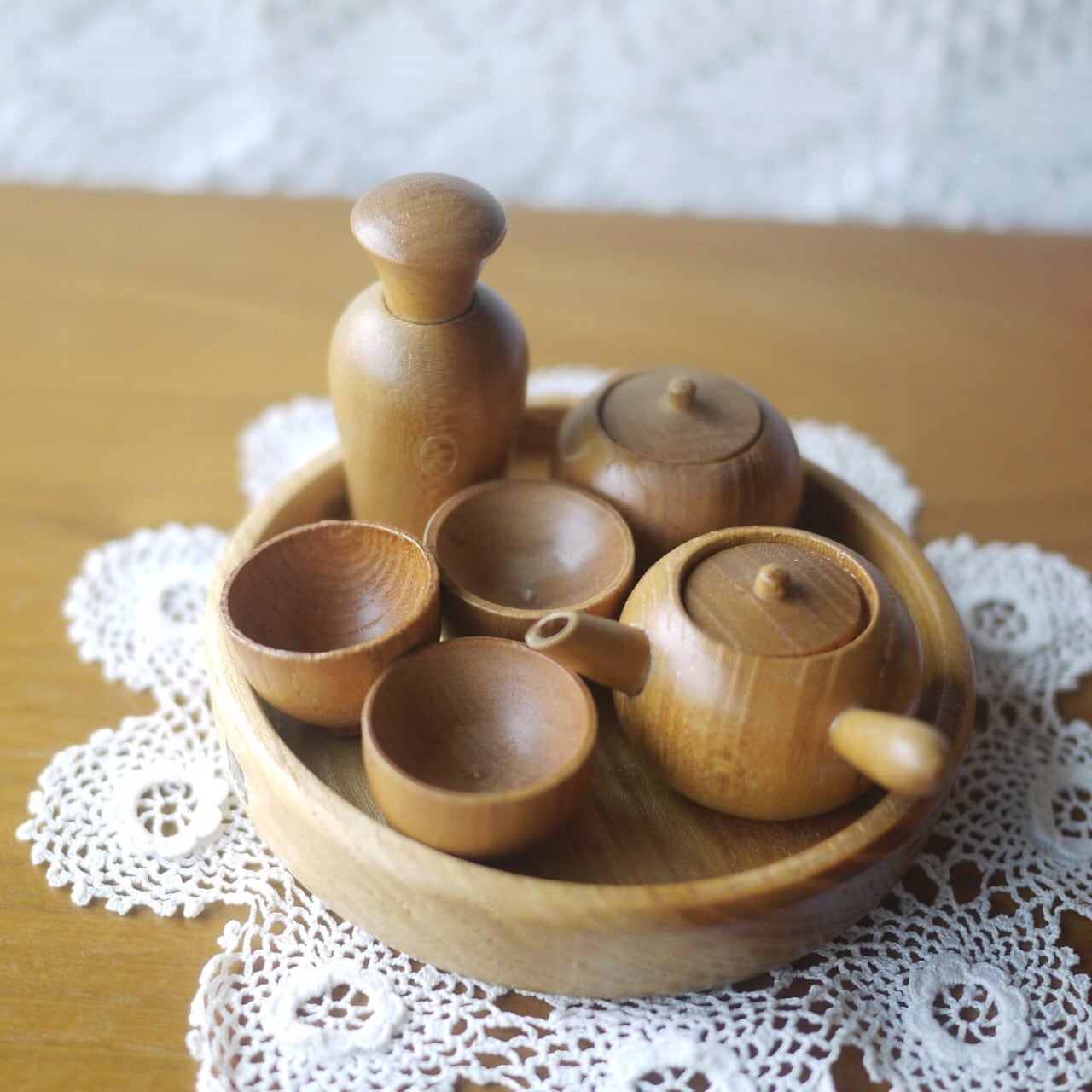 ミニチュア お茶道具セット 木製 日本 | こりすのパン屋Base店 （世界