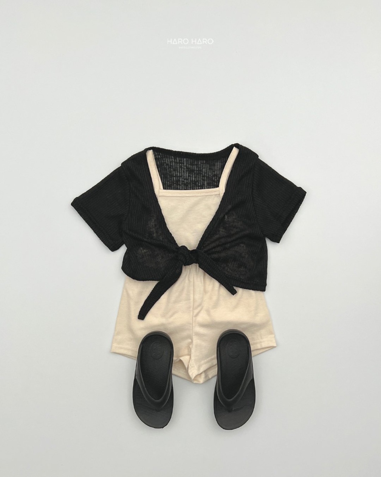[HARO HARO] Honey Sleeveless Set-up (2XL/3XL/4XL) / [하로하로] 허니나시상하세트 (2XL/3XL/4XL)