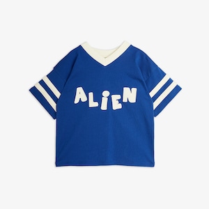 【26SS】minirodini( ミニロディーニ )Alien application ss tee(80-86/92-98/104-110/116-122/128-134/140-146)半袖Tシャツ エイリアン ブルー