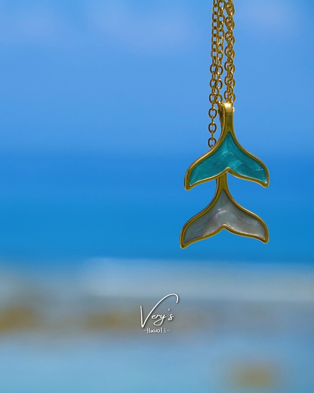 Whale Tail Necklace【チェーン付き・40-65cm】【Very's Jewelry】