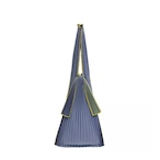 PLECO │ TATE-PLEATS ＜L＞bicolor: lead &khaki（鉛色＆根岸）とうもろこし由来素材