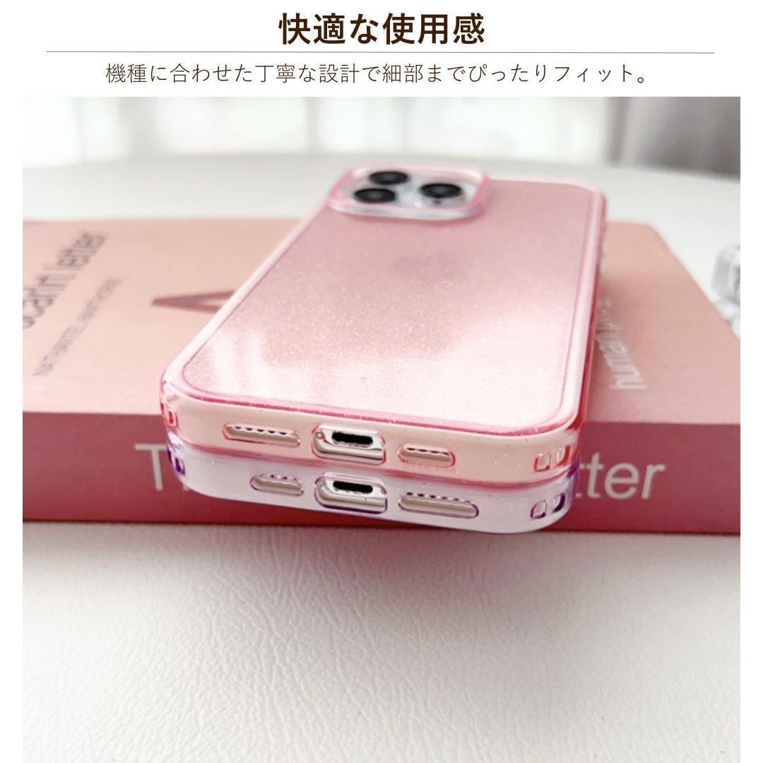 クリア パステル グリッター ケース 韓国風 | iPhoneケース | iPhone