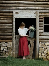 Coquelicot Waist Gather Skirt F0747