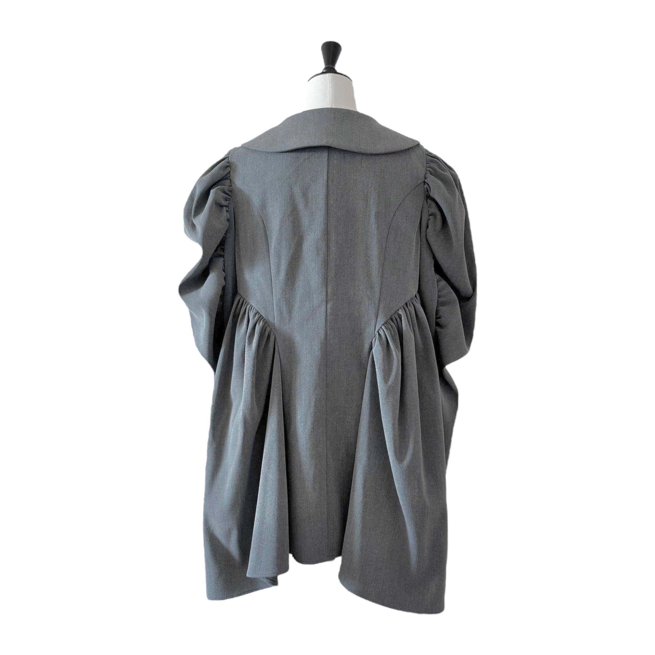 グランドカラーワンピース　GRAY