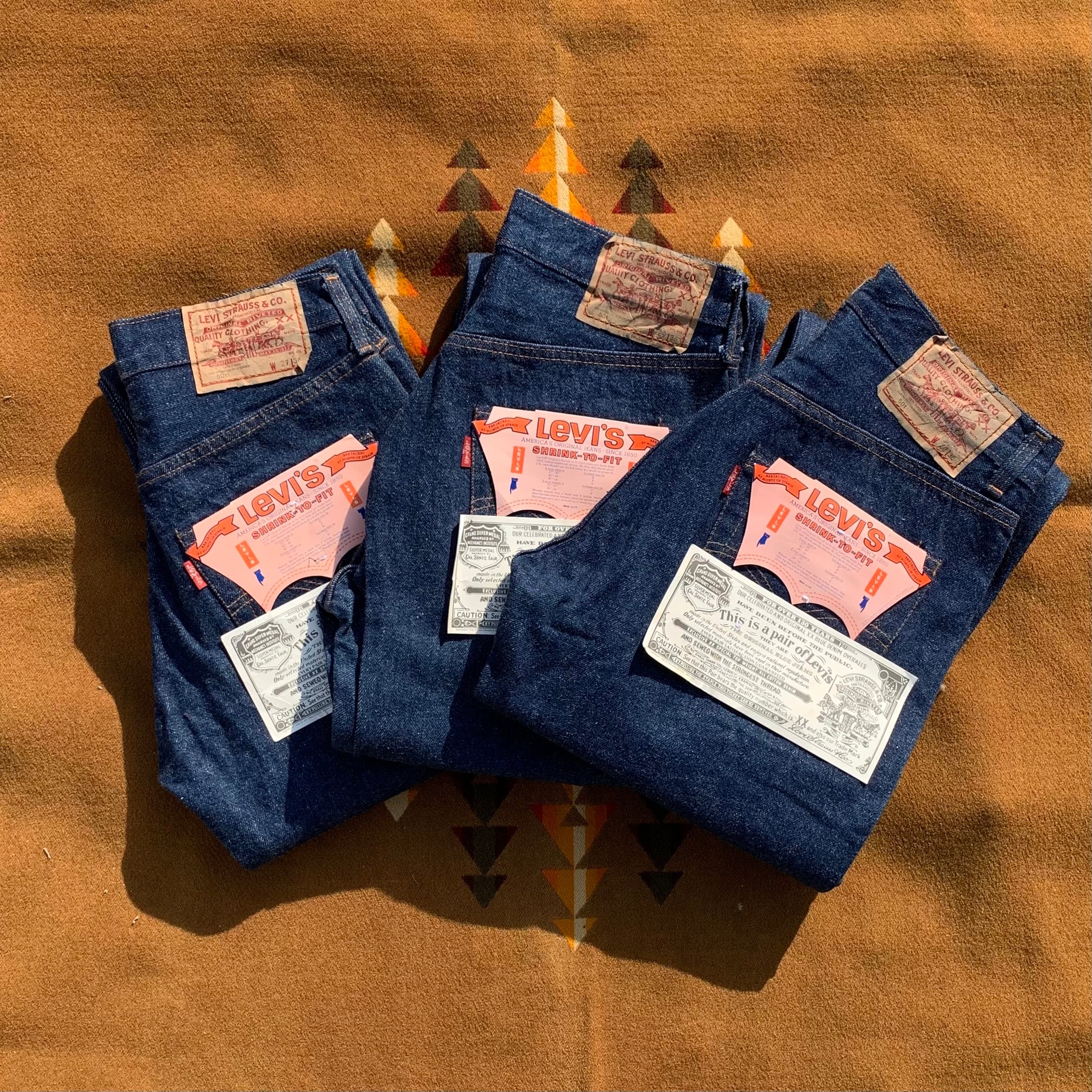 1980's Levi's “501” Blue Jeans made in Great Britain | Rei-mart