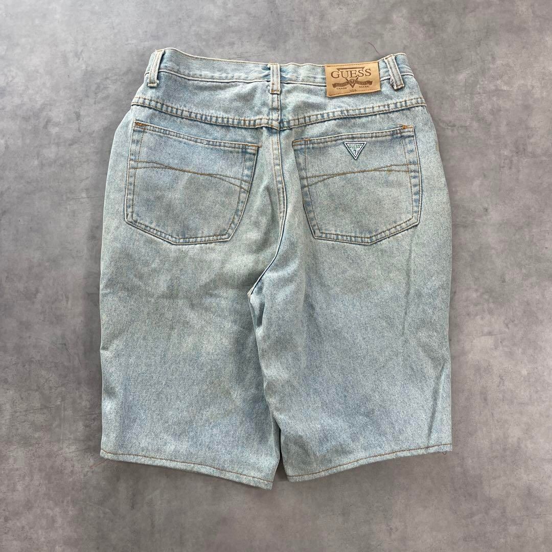 90s 00s GUESS USA バギーショーツ デニム ゲス ハーフパンツ