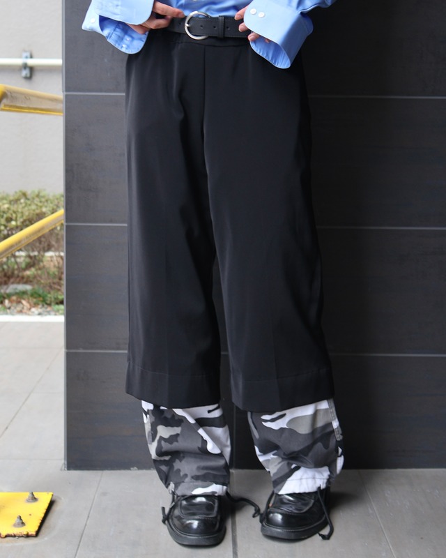 wide straight camouflage pants