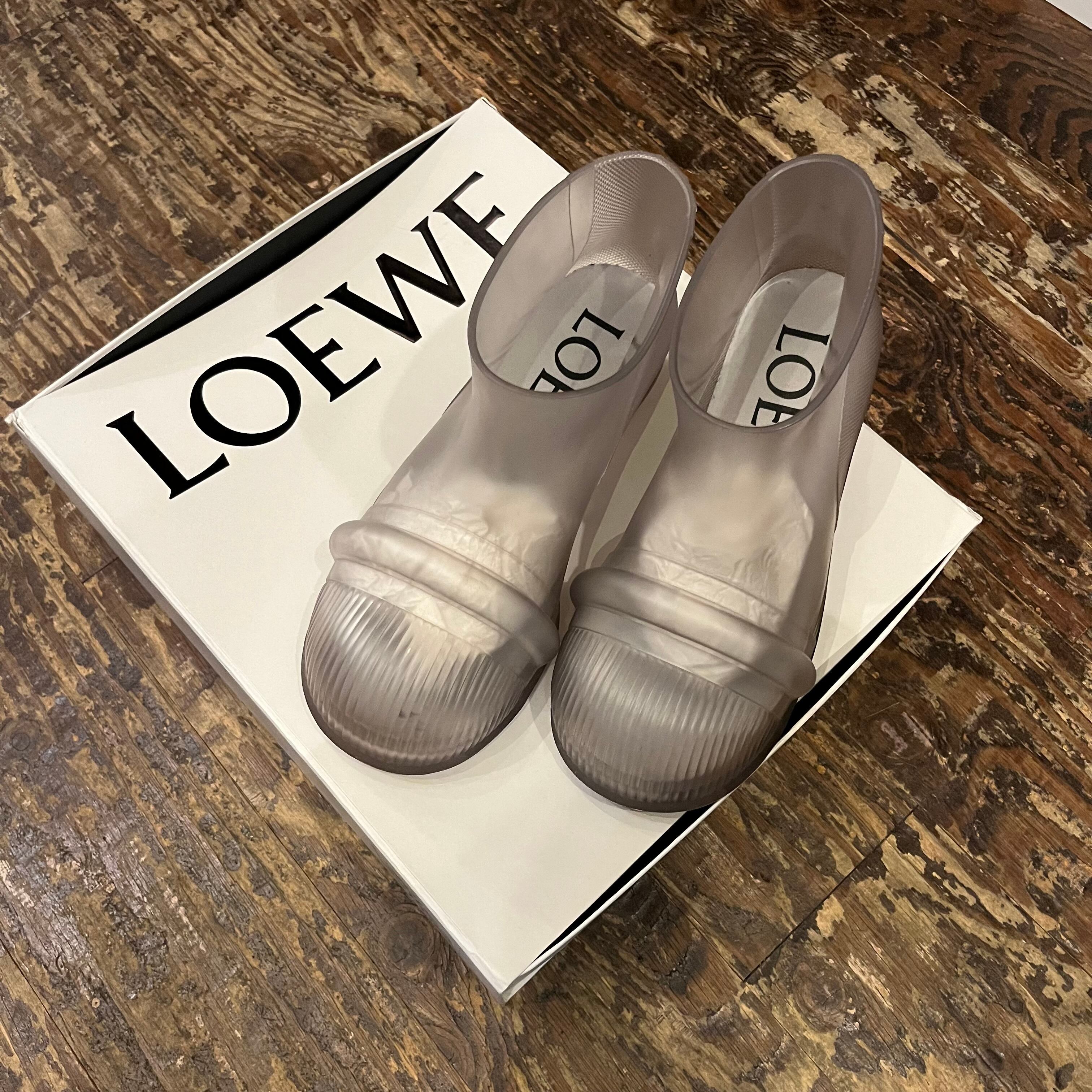 LOEWE ロエベ クリアアンクルブーツ 箱付き クリア SIZE 41 【代官山11 