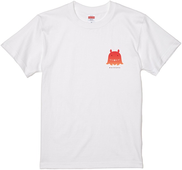 メンダコ  ワンポイントTシャツ　ホワイト