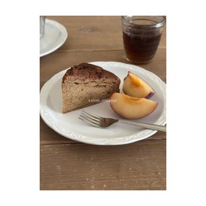 Sarreguemines   サルグミンヌ　/   白釉のリムレリーフプレート　19cm　d