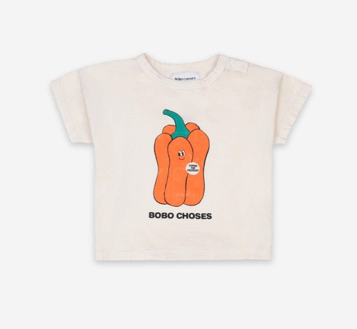 SALE!!【Bobo Choses】ボボショーズ　Vote For Pepper Short Sleeve T-shirt 海外子供服 Tシャツ